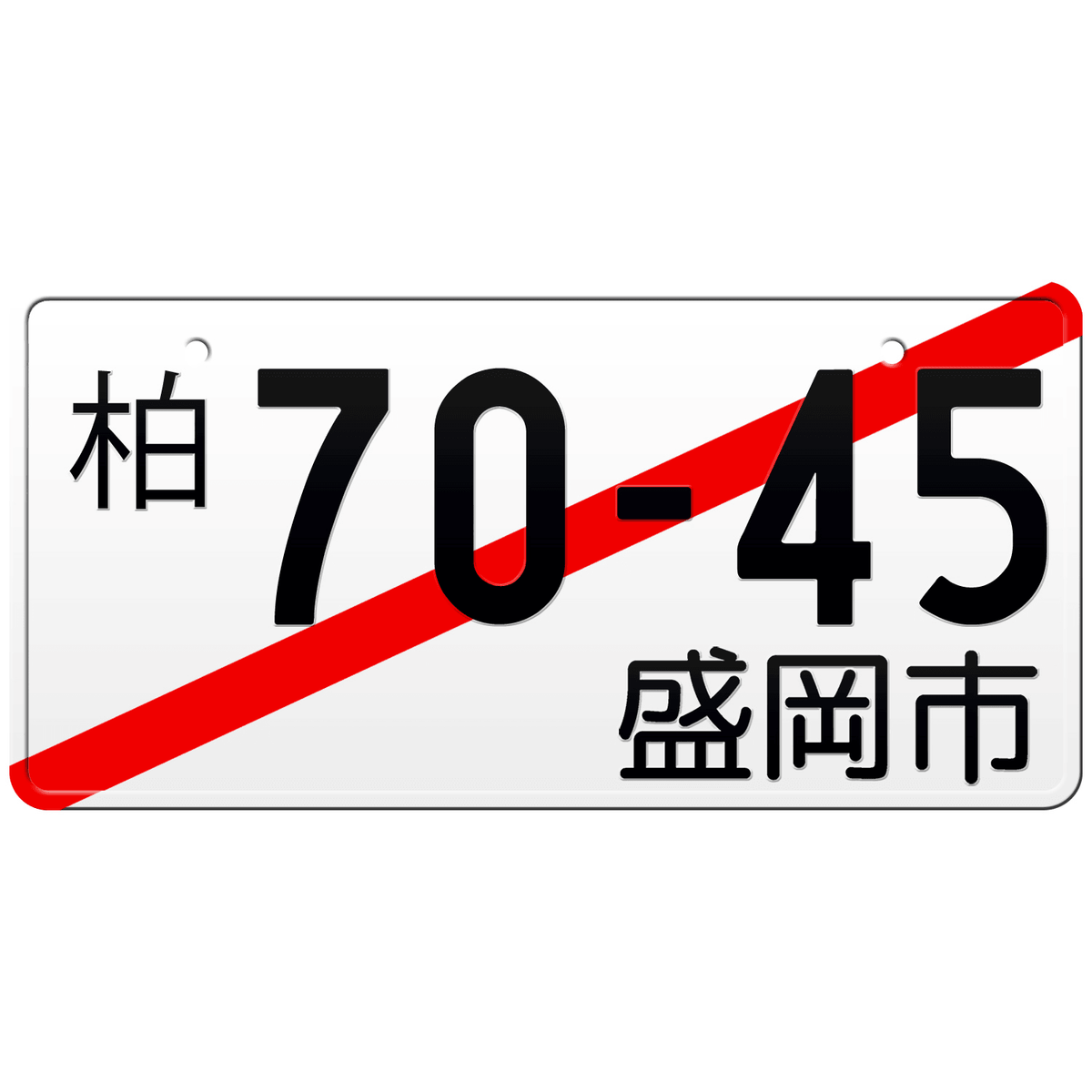 Temporary Japanese License Plate Japan License Plate